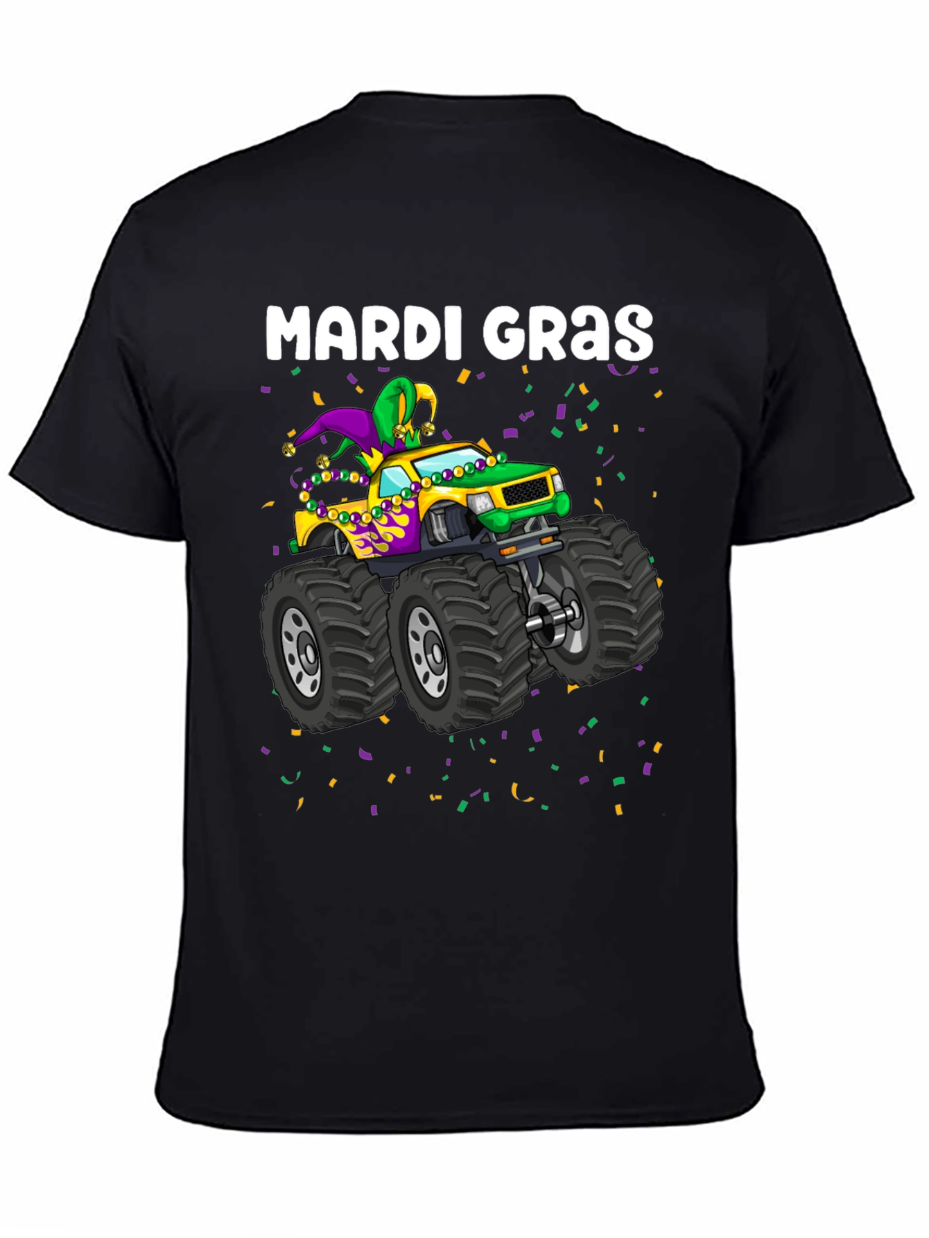 Mardi Gras Monster Truck T-Shirt