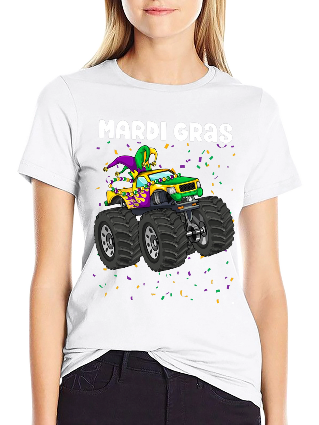 Mardi Gras Monster Truck T-Shirt