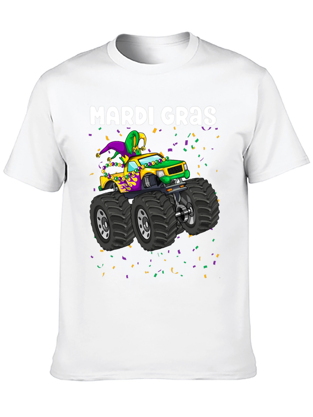 Mardi Gras Monster Truck T-Shirt