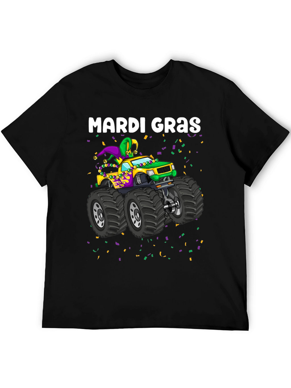 Mardi Gras Monster Truck T-Shirt