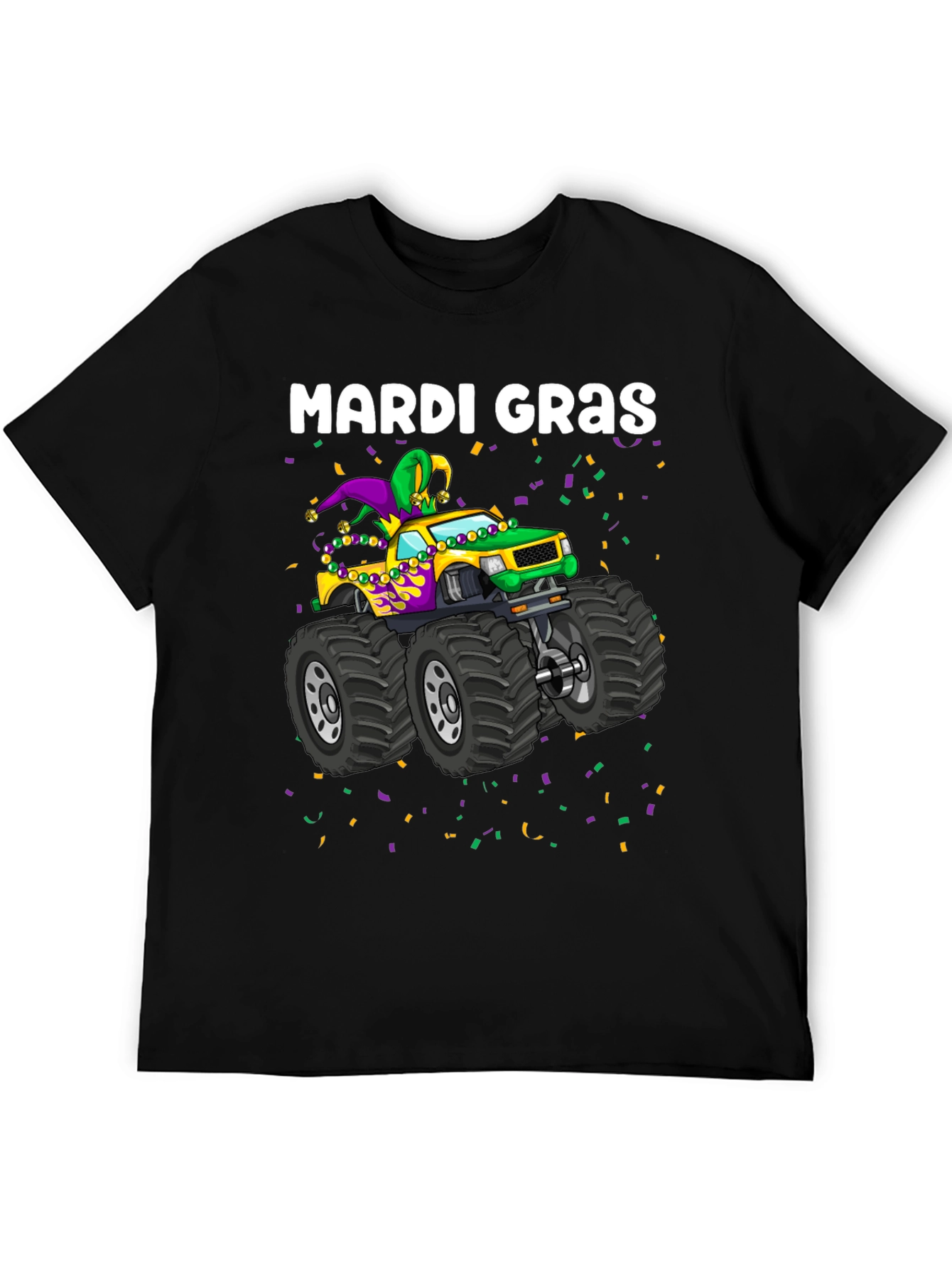 Mardi Gras Monster Truck T-Shirt