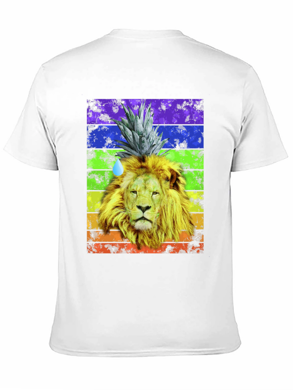 Lion Pineapple Rainbow Graphic Tee