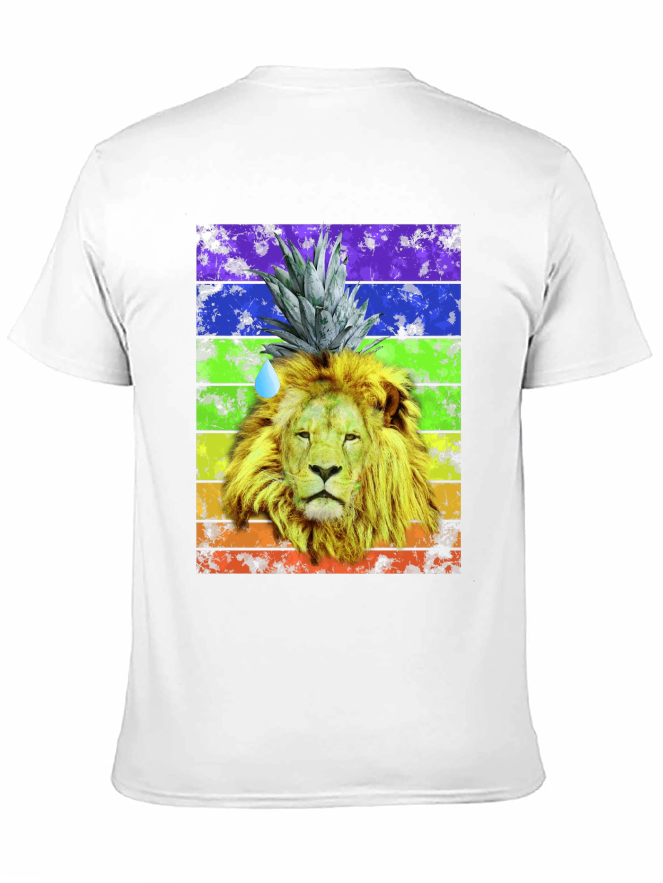 Lion Pineapple Rainbow Graphic Tee