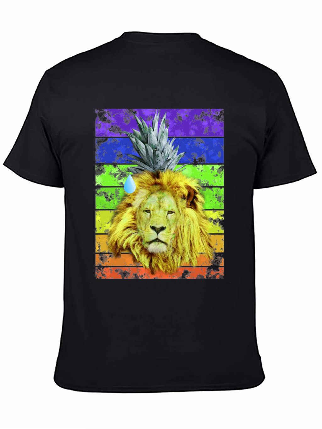 Lion Pineapple Rainbow Graphic Tee
