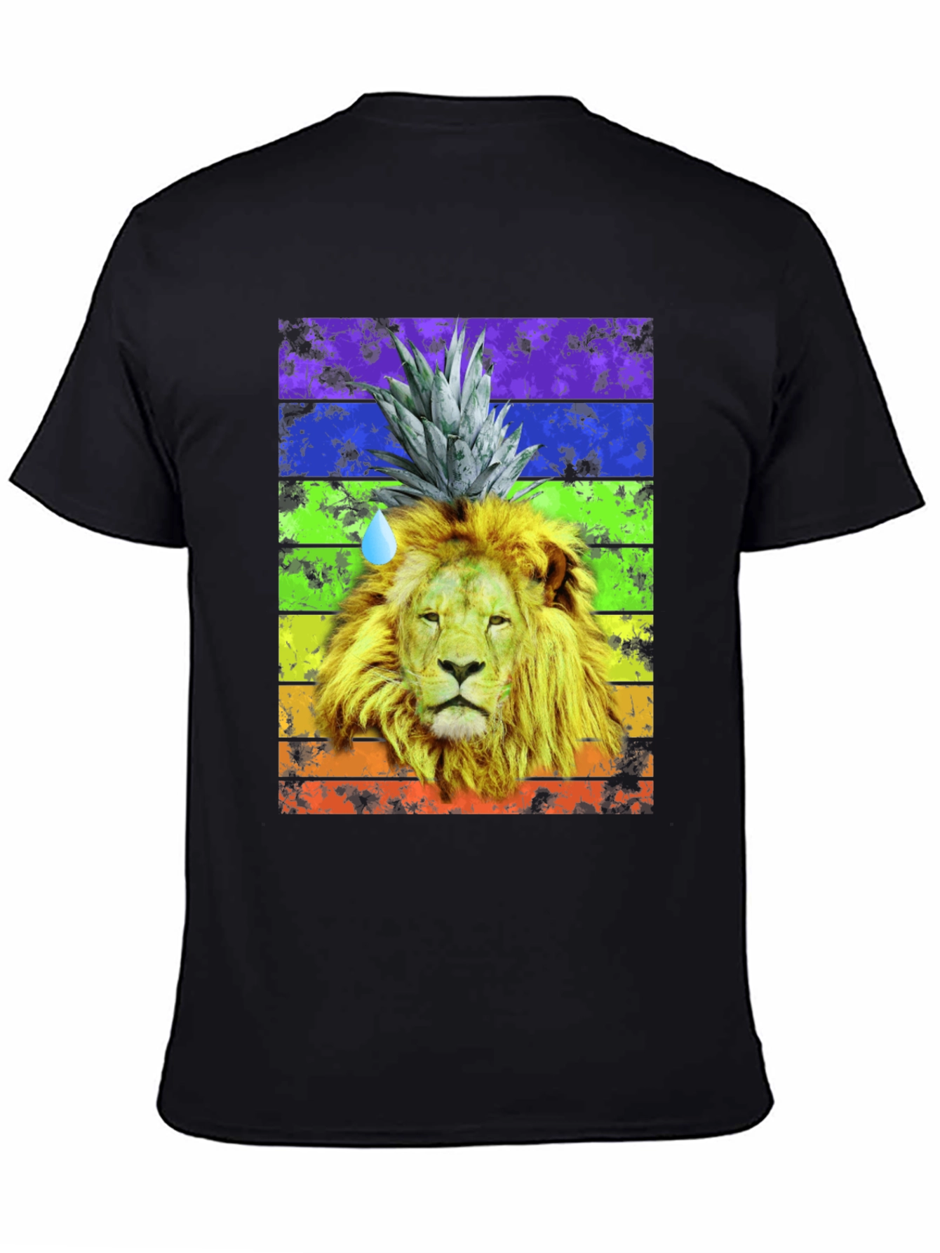 Lion Pineapple Rainbow Graphic Tee