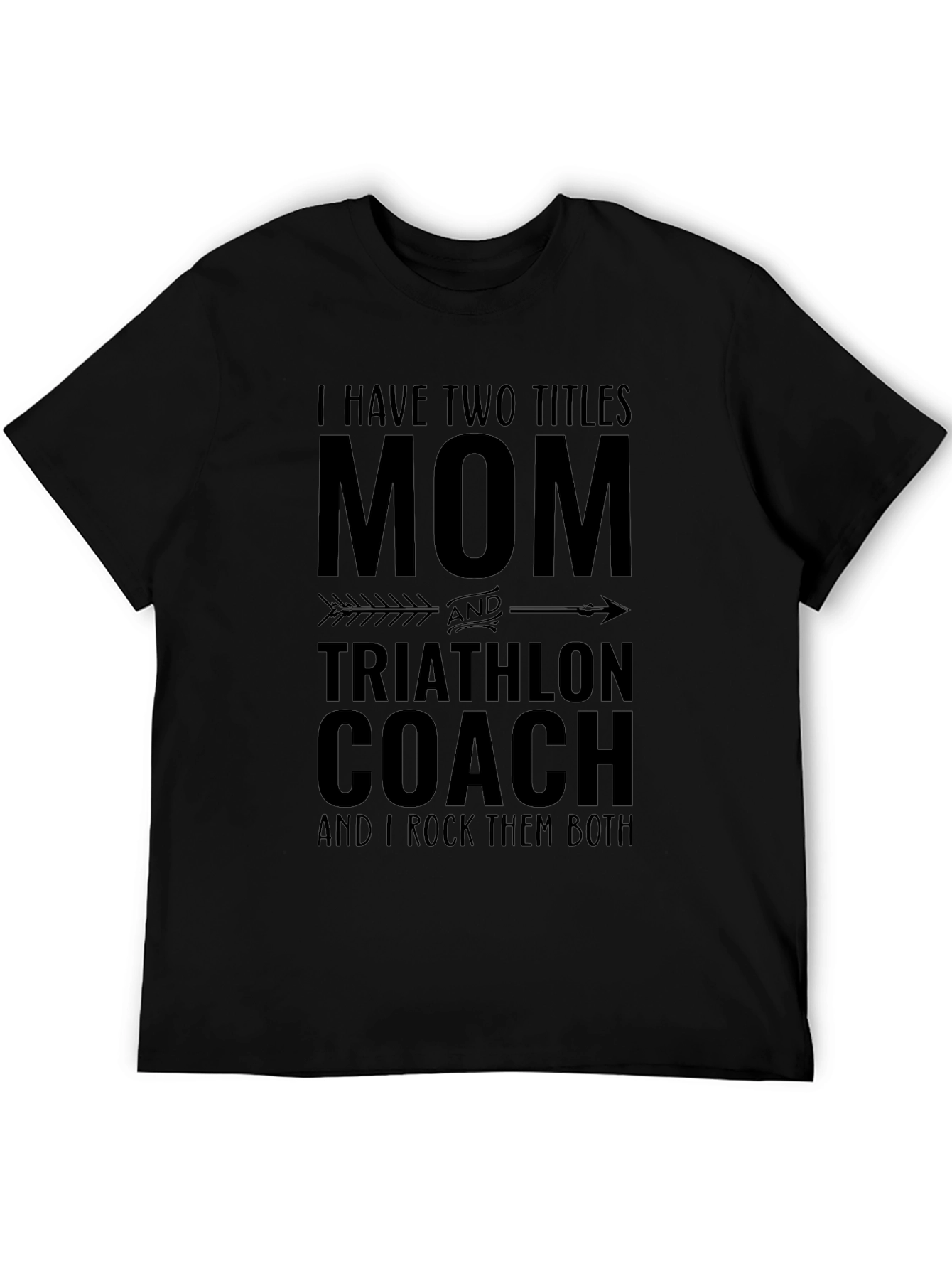 Mom & Triathlon Coach Tee - I Rock Them Both!