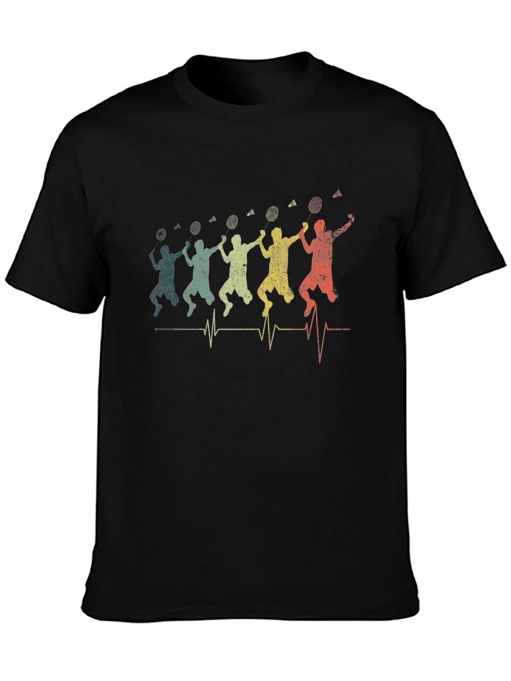 Badminton Player Heartbeat T-Shirt