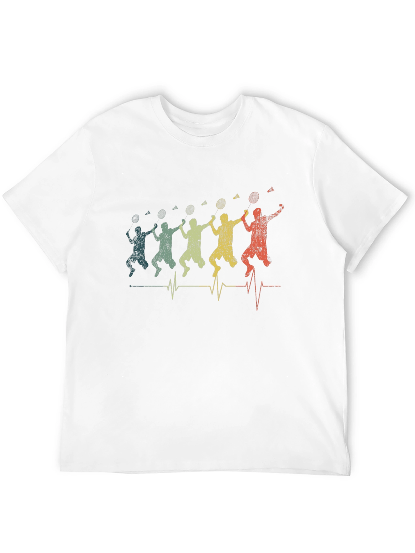 Badminton Player Heartbeat T-Shirt