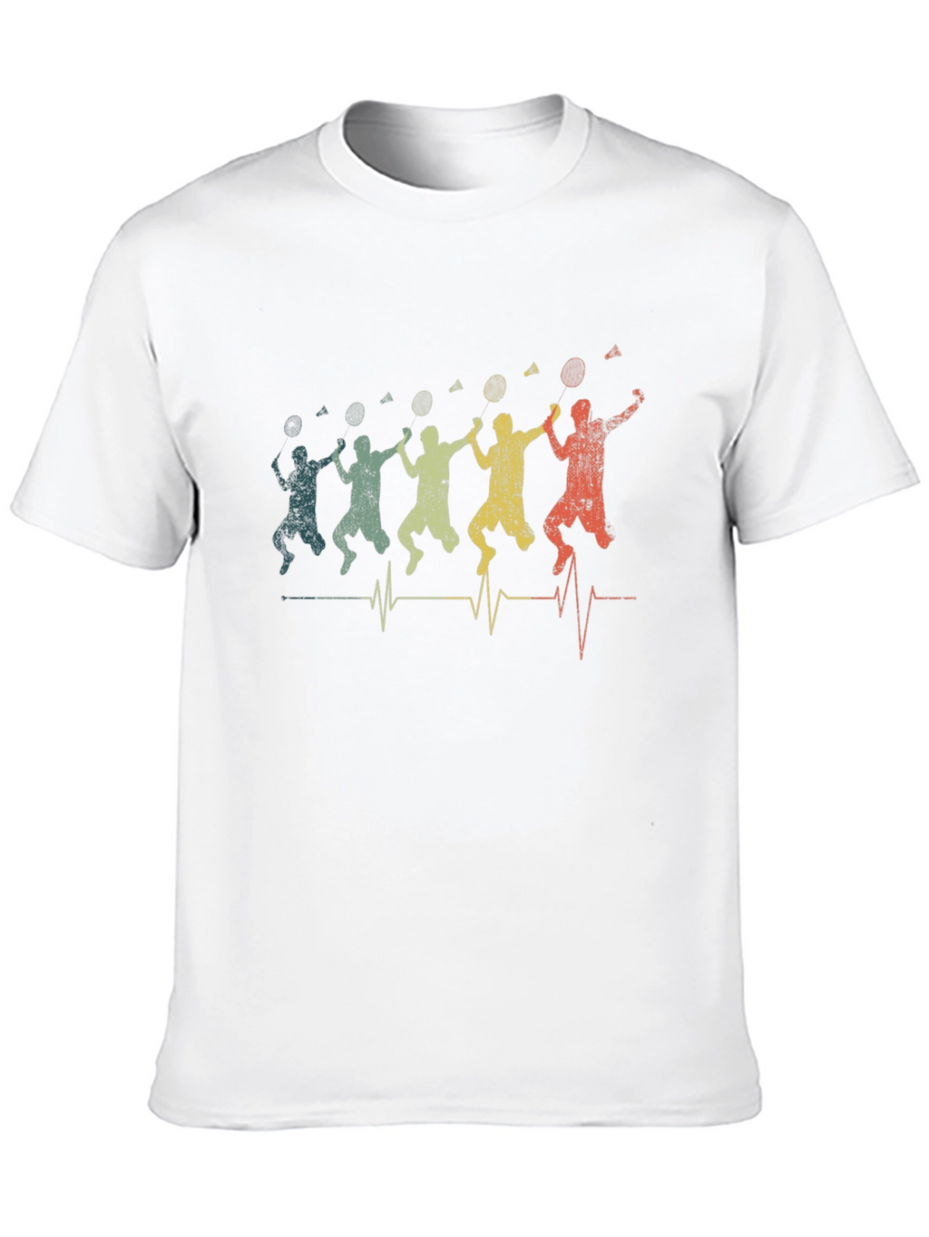 Badminton Player Heartbeat T-Shirt