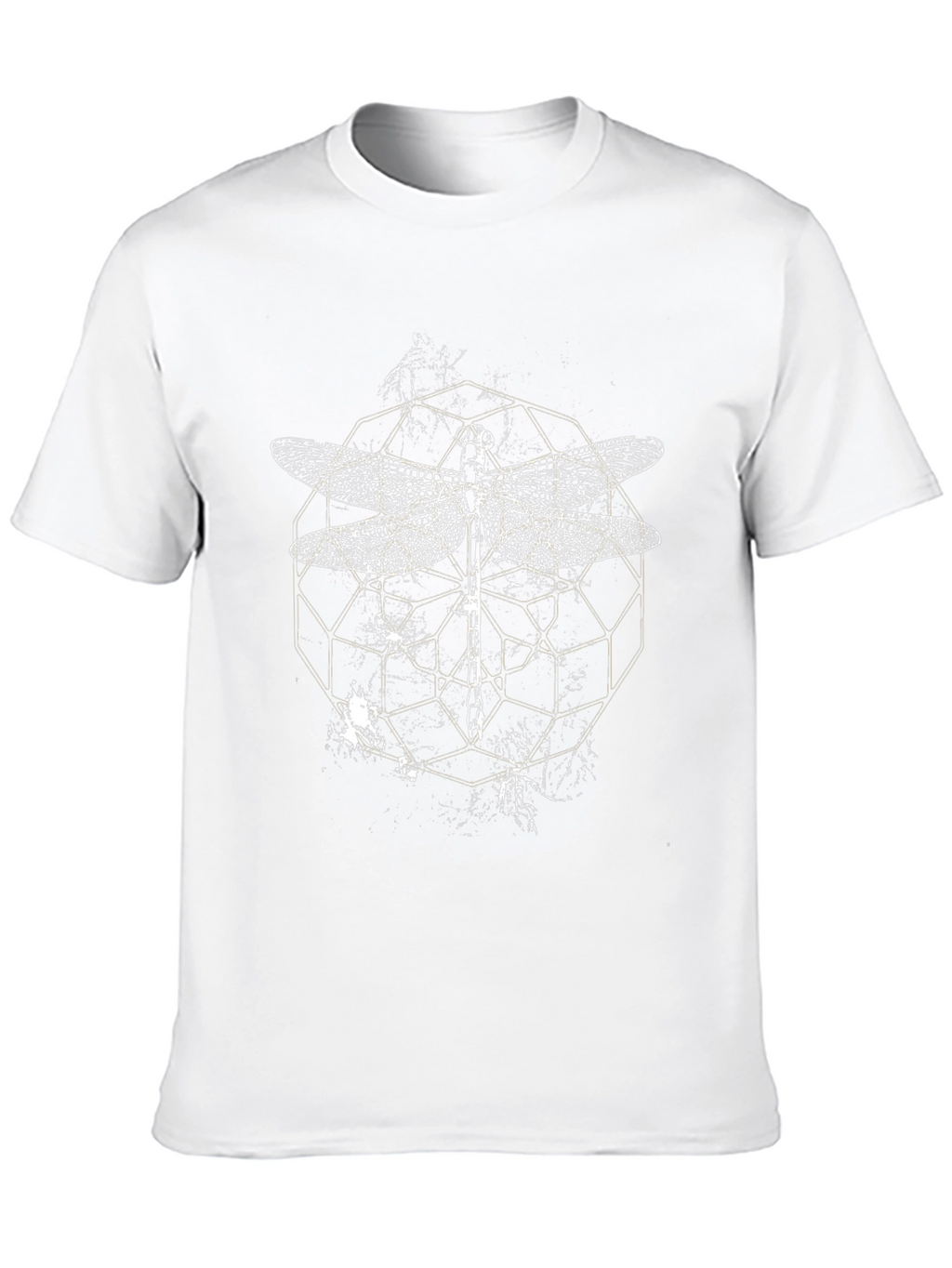 Dragonfly Graphic Print Black T-Shirt
