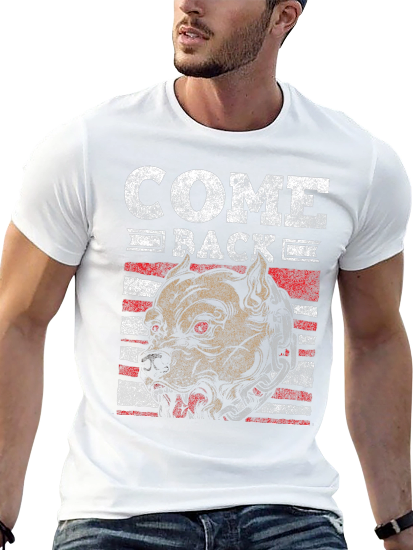 Come Back Graphic Tee - Pitbull Dog Design