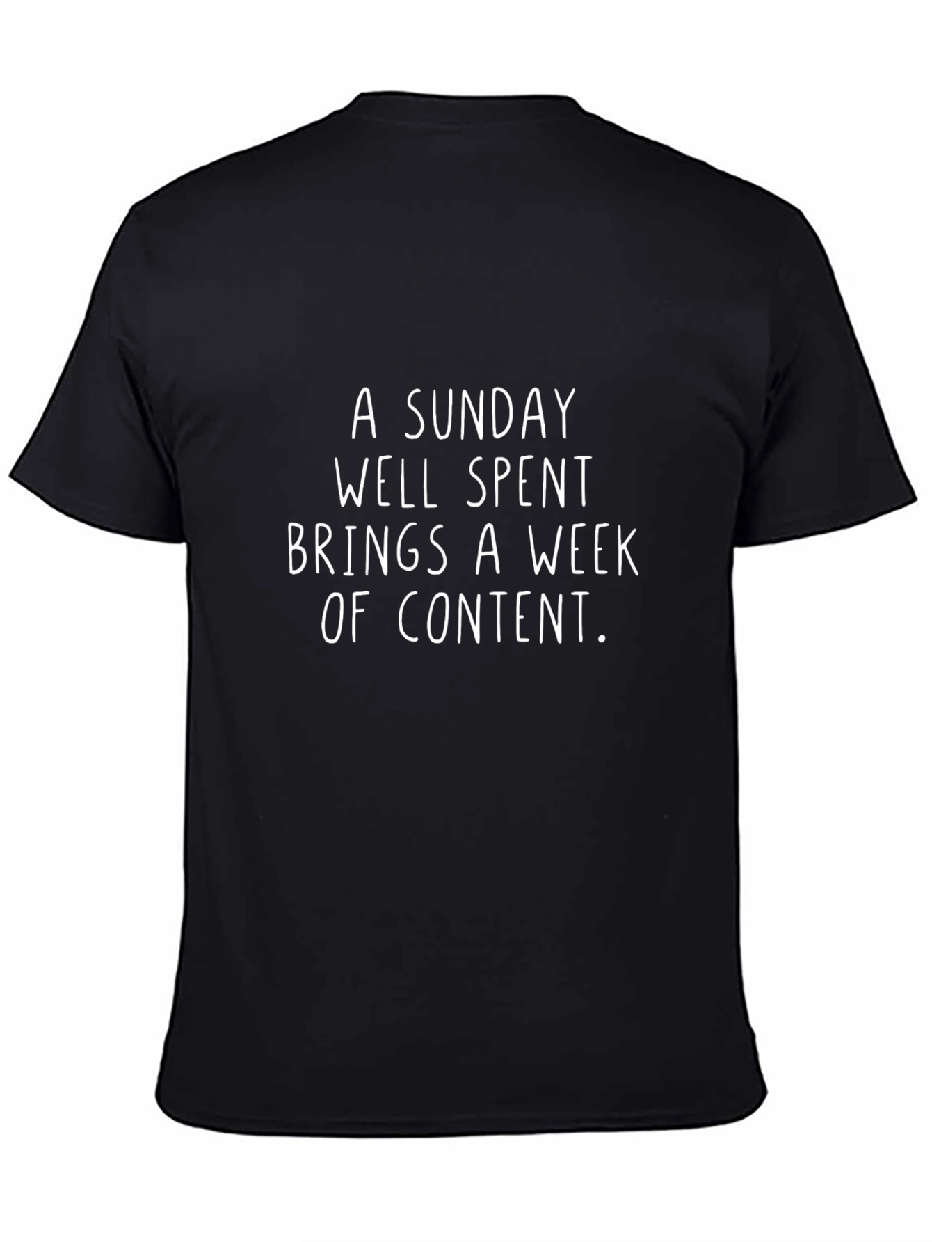 Sunday Well Spent Graphic T-Shirt - Black