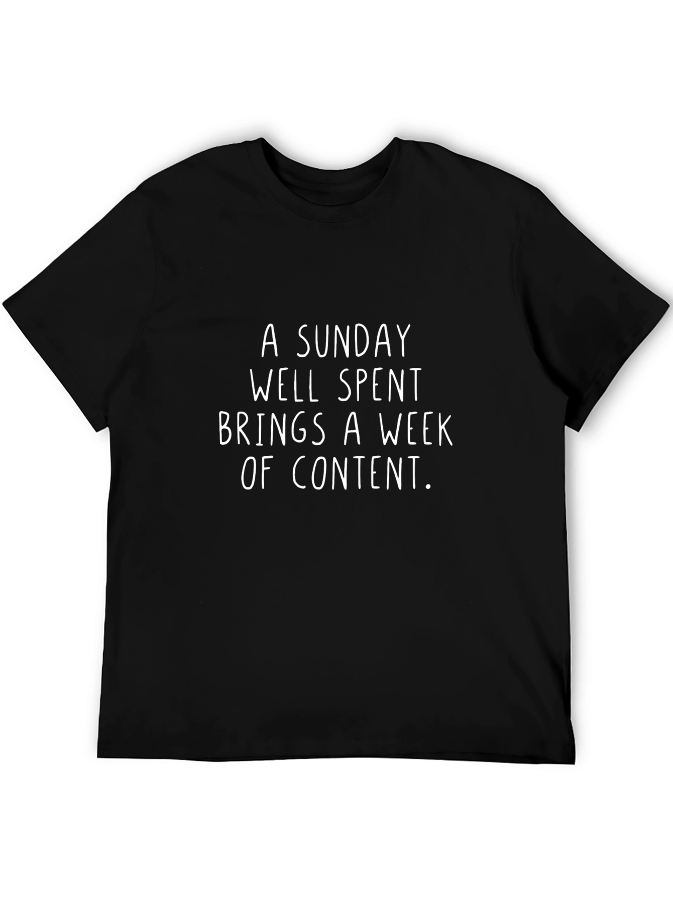 Sunday Well Spent Graphic T-Shirt - Black