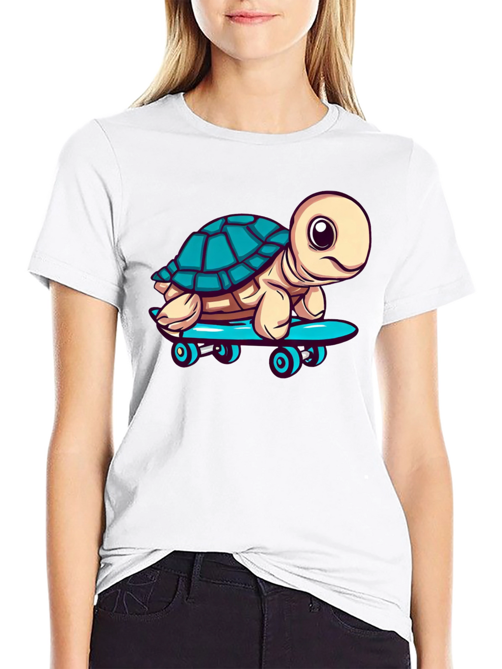 Turtle Skateboard Graphic T-Shirt