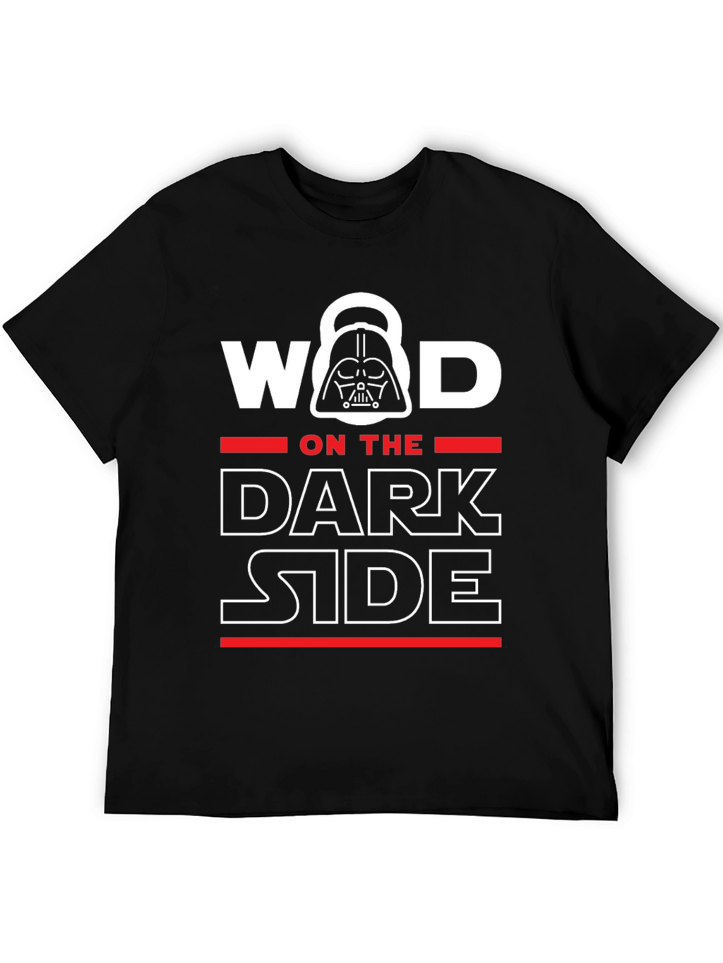 WOD on the Dark Side Mens Black Graphic Tee