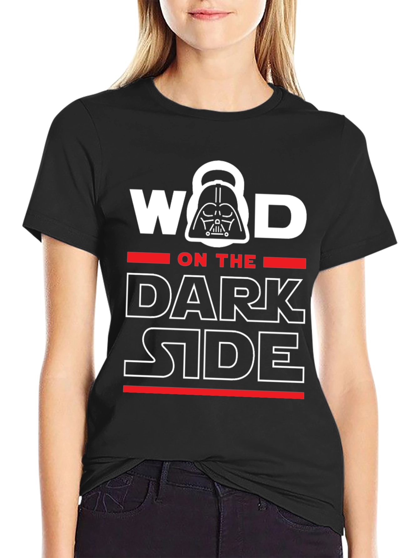 WOD on the Dark Side Mens Black Graphic Tee