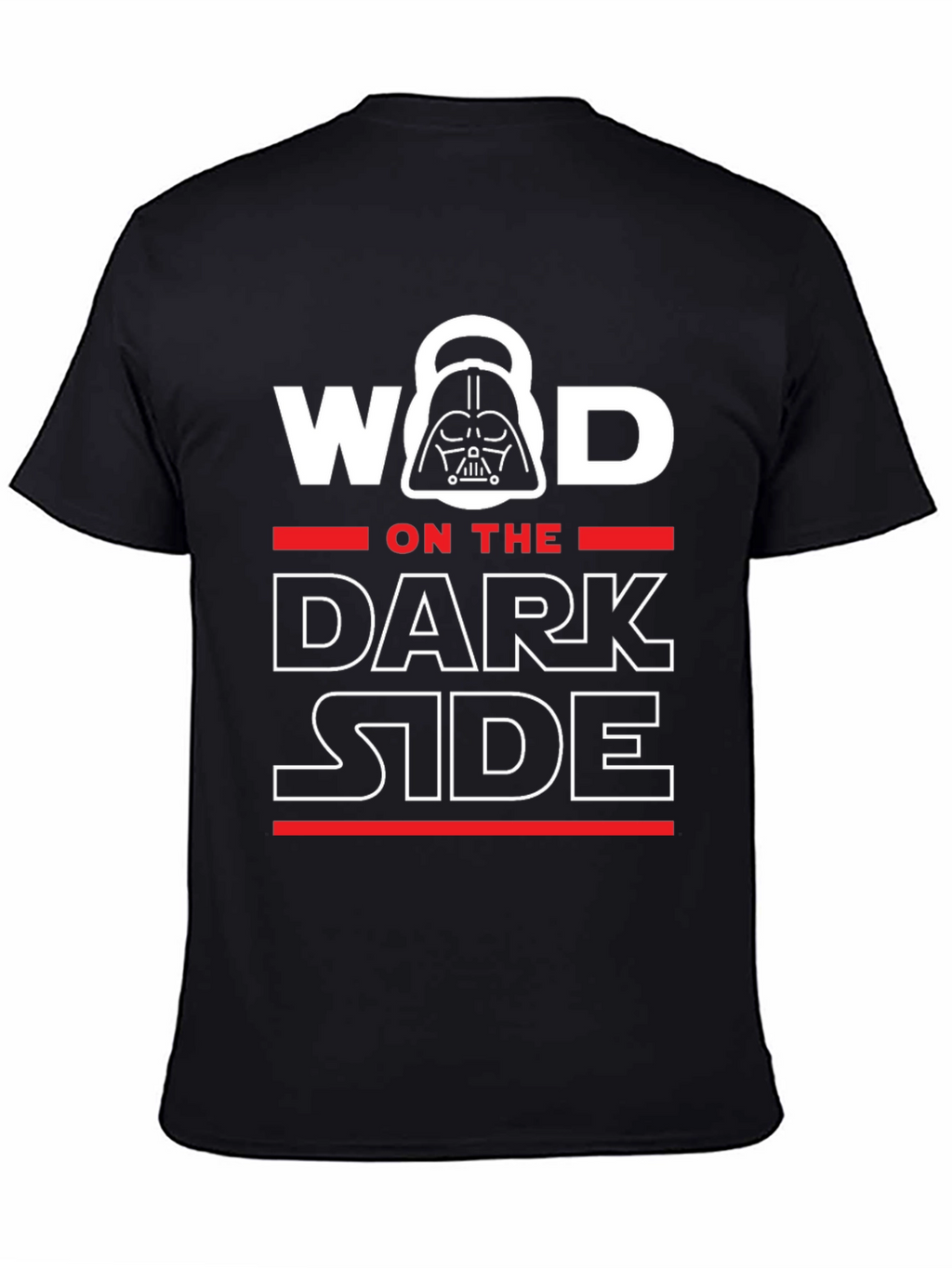 WOD on the Dark Side Mens Black Graphic Tee