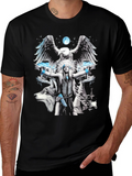 Native American Eagle Wolf Graphic T-Shirt