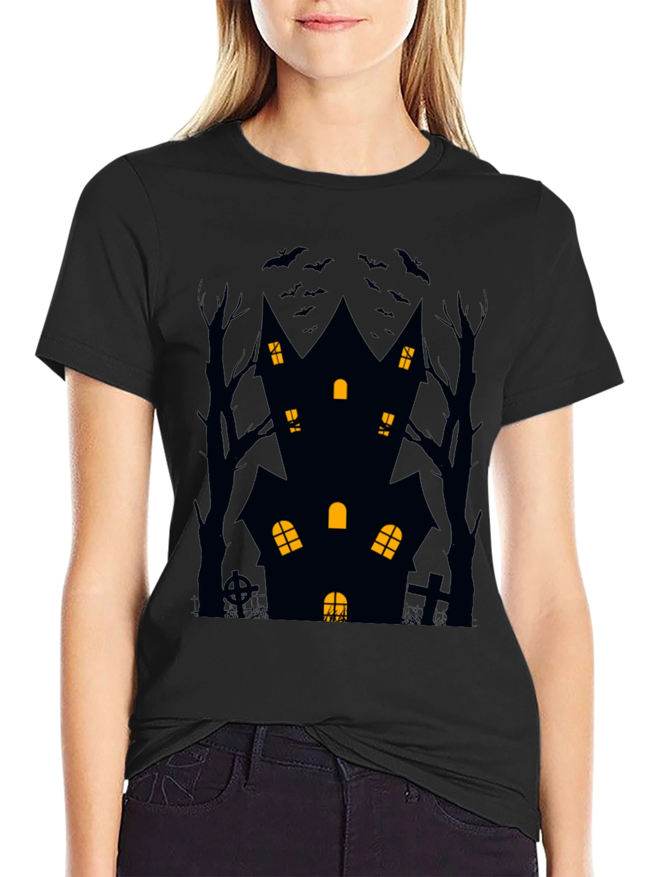 Haunted House Halloween T-Shirt