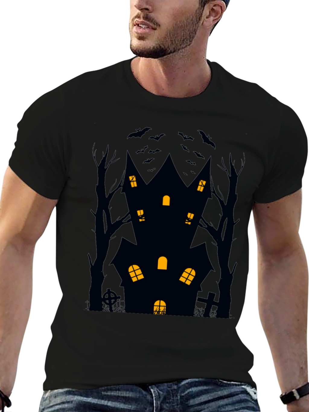 Haunted House Halloween T-Shirt