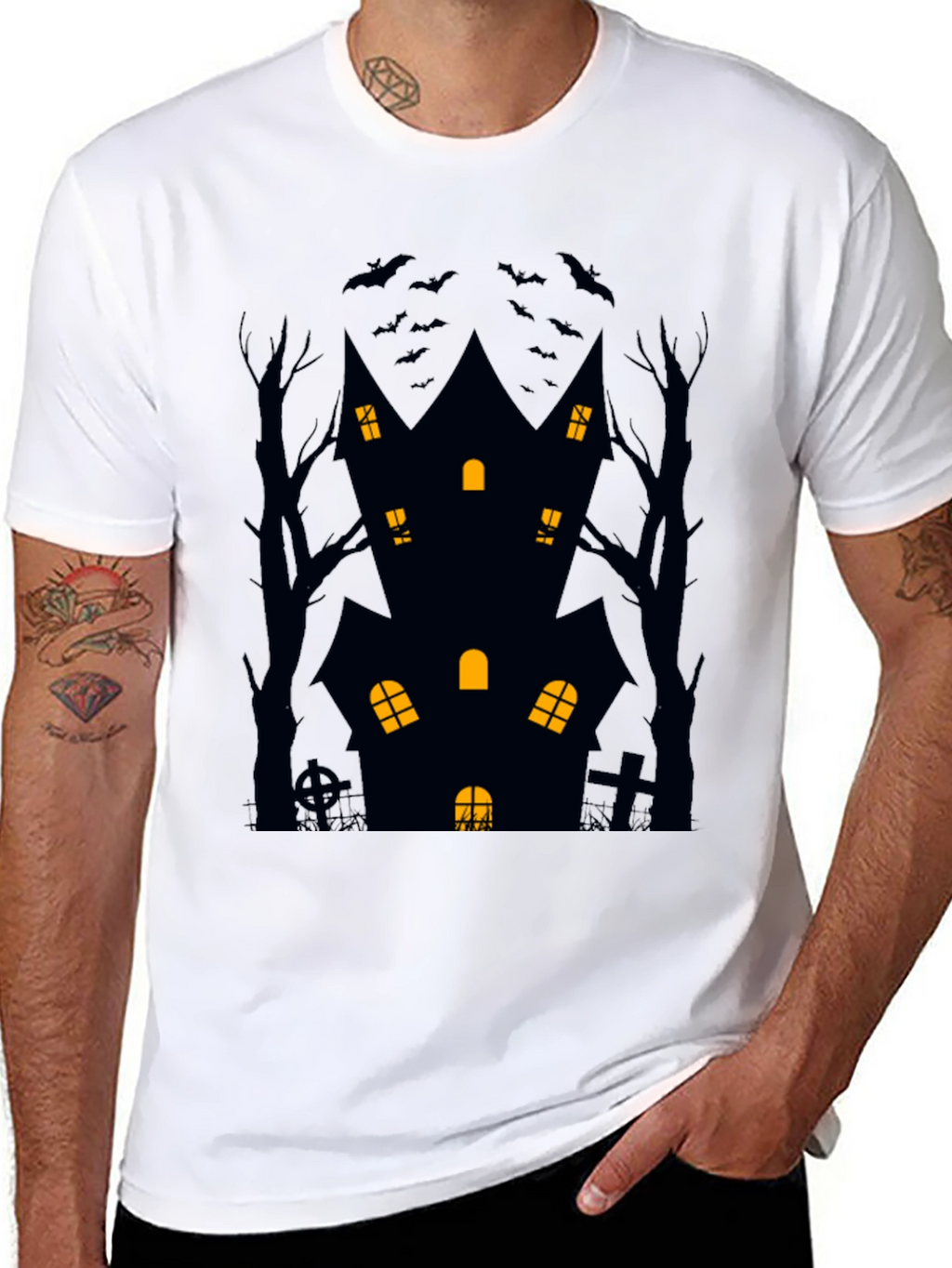Haunted House Halloween T-Shirt