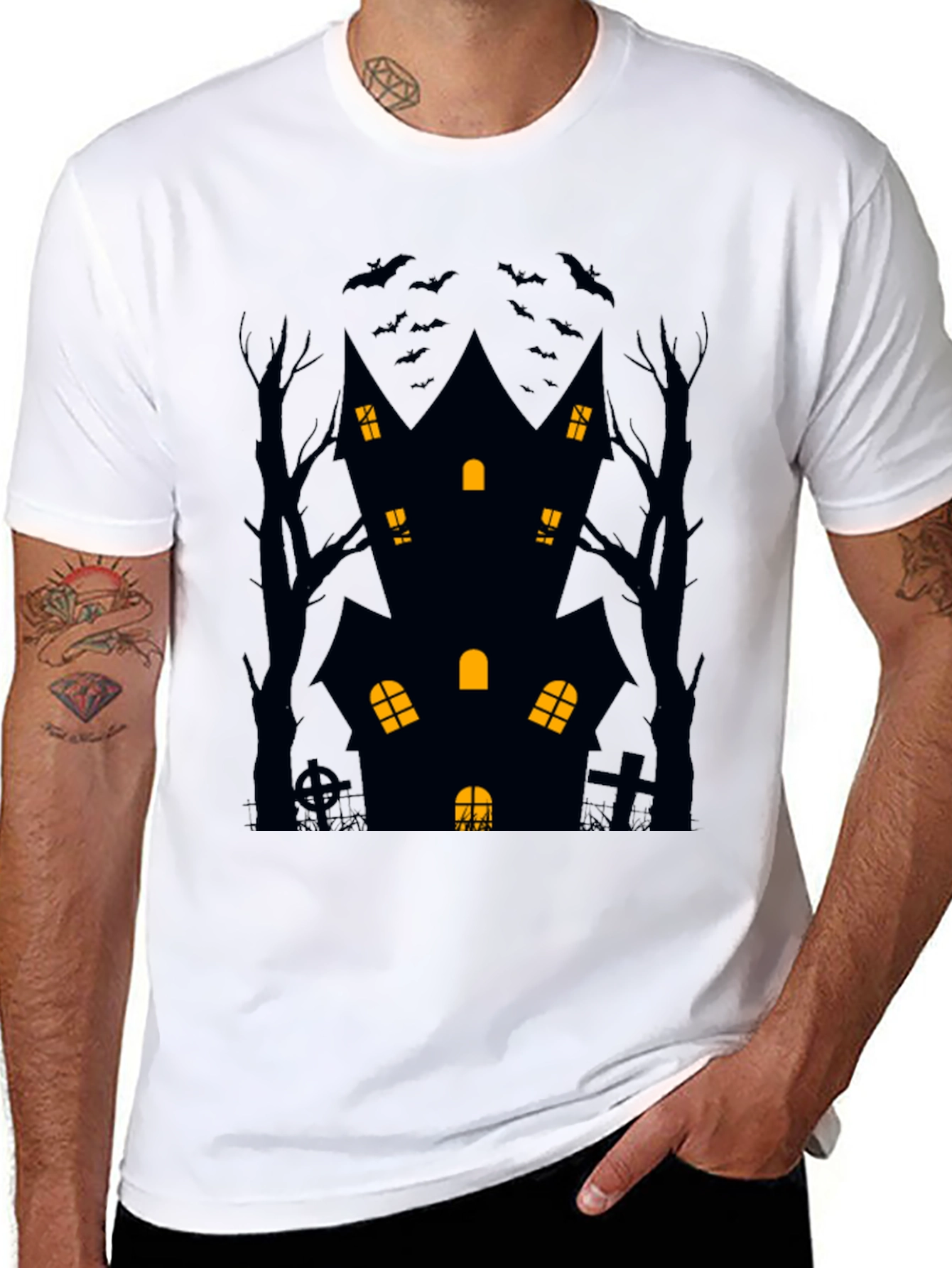 Haunted House Halloween T-Shirt