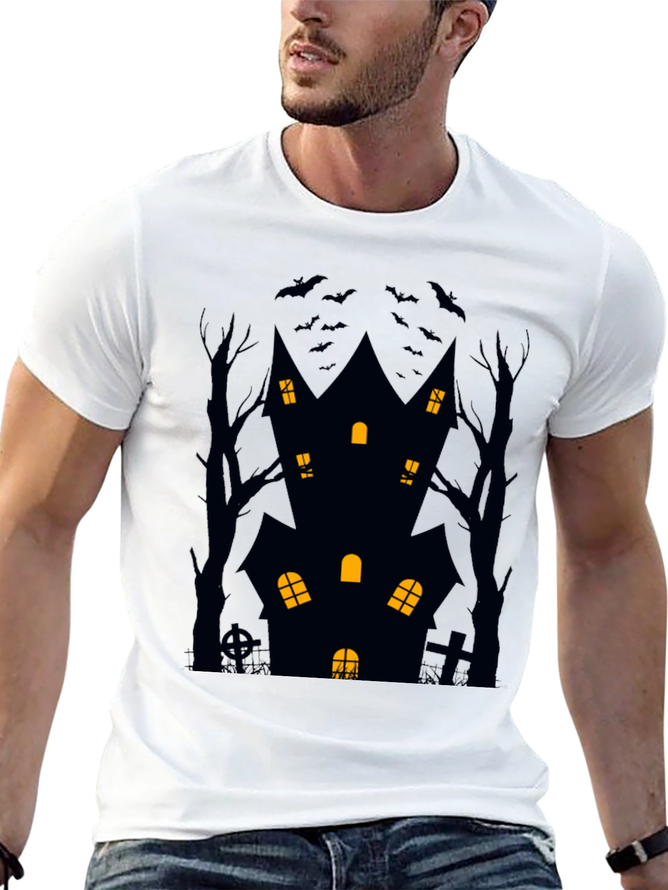Haunted House Halloween T-Shirt