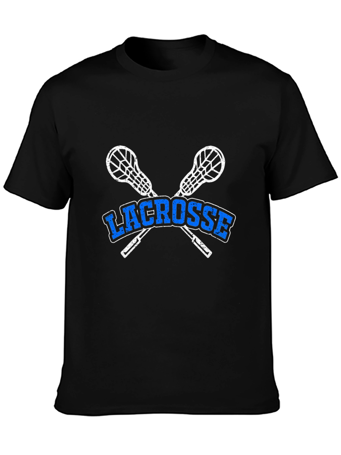Lacrosse Sticks Graphic T-Shirt - Black