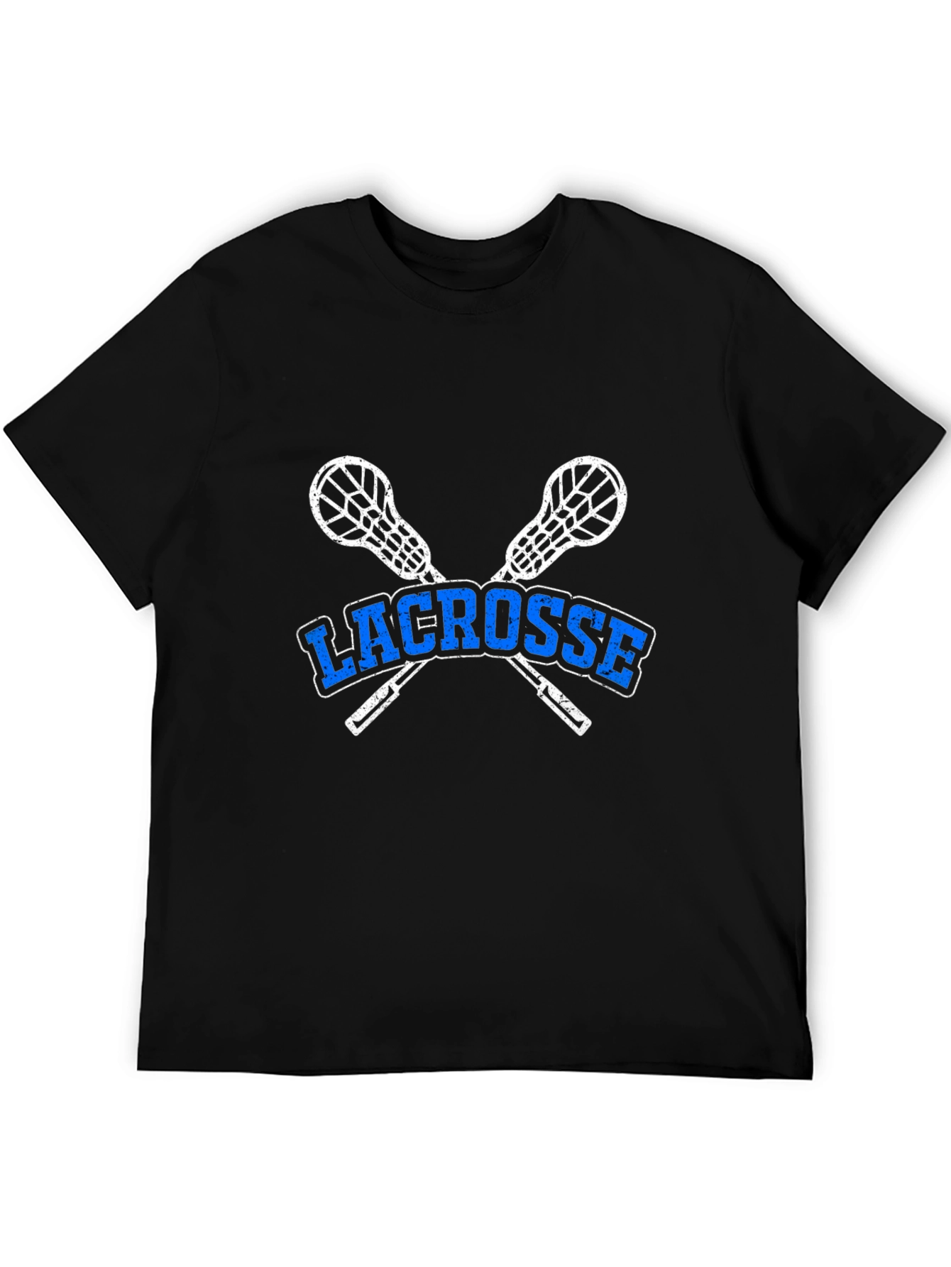 Lacrosse Sticks Graphic T-Shirt - Black