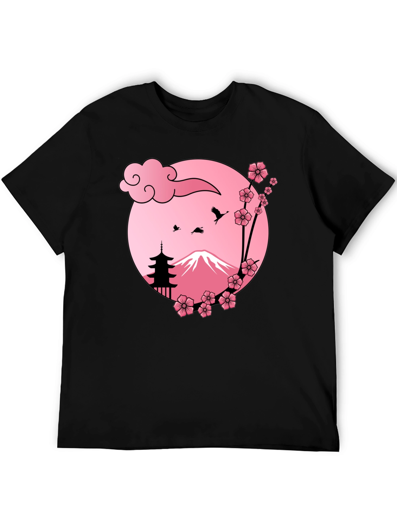 Japanese Mount Fuji Cherry Blossom T-Shirt