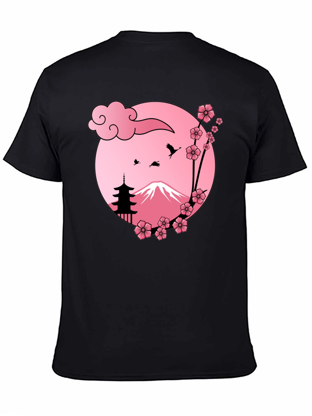 Japanese Mount Fuji Cherry Blossom T-Shirt