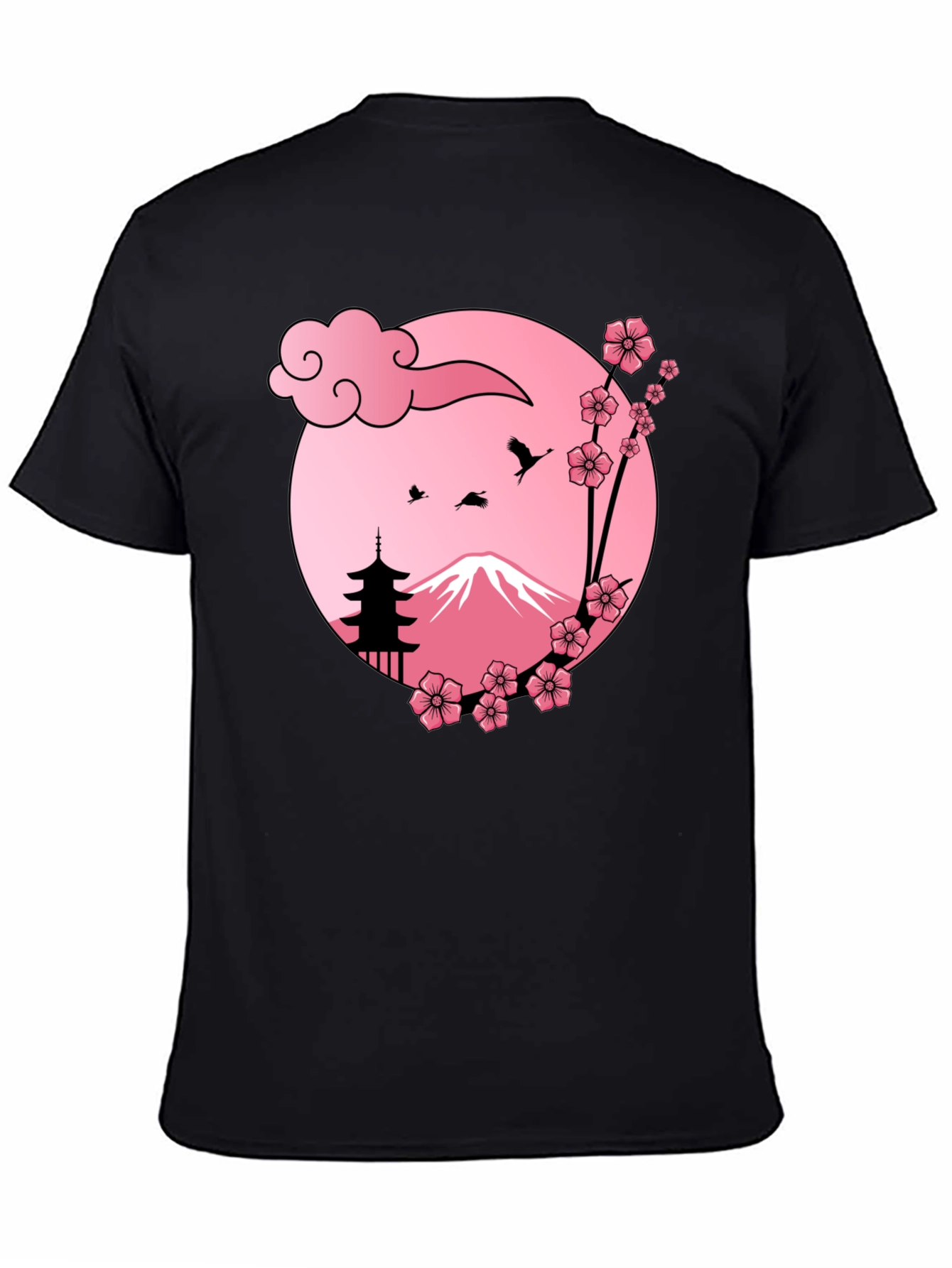 Japanese Mount Fuji Cherry Blossom T-Shirt