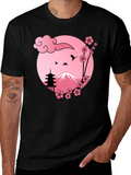 Japanese Mount Fuji Cherry Blossom T-Shirt