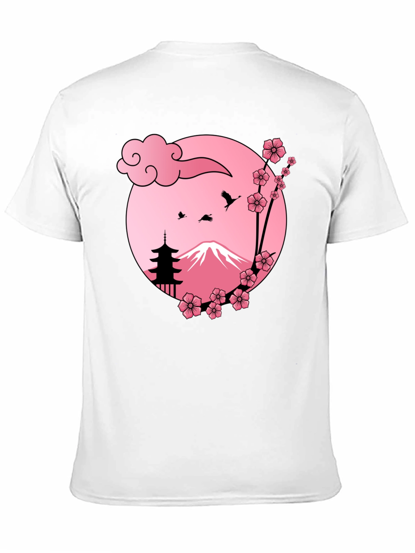 Japanese Mount Fuji Cherry Blossom T-Shirt