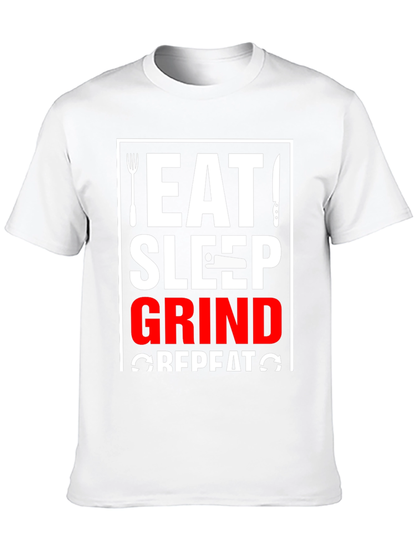 Eat Sleep Grind Repeat Black T-Shirt