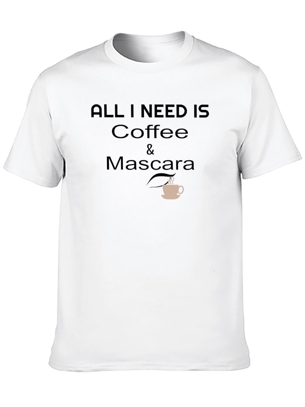 Coffee and Mascara Graphic T-Shirt