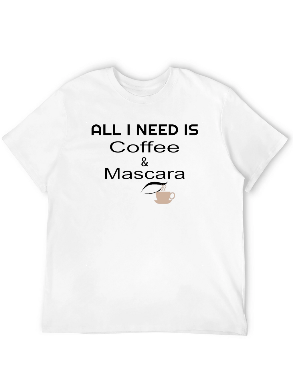 Coffee and Mascara Graphic T-Shirt