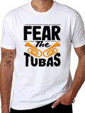 Fear the Tubas Black Graphic T-Shirt