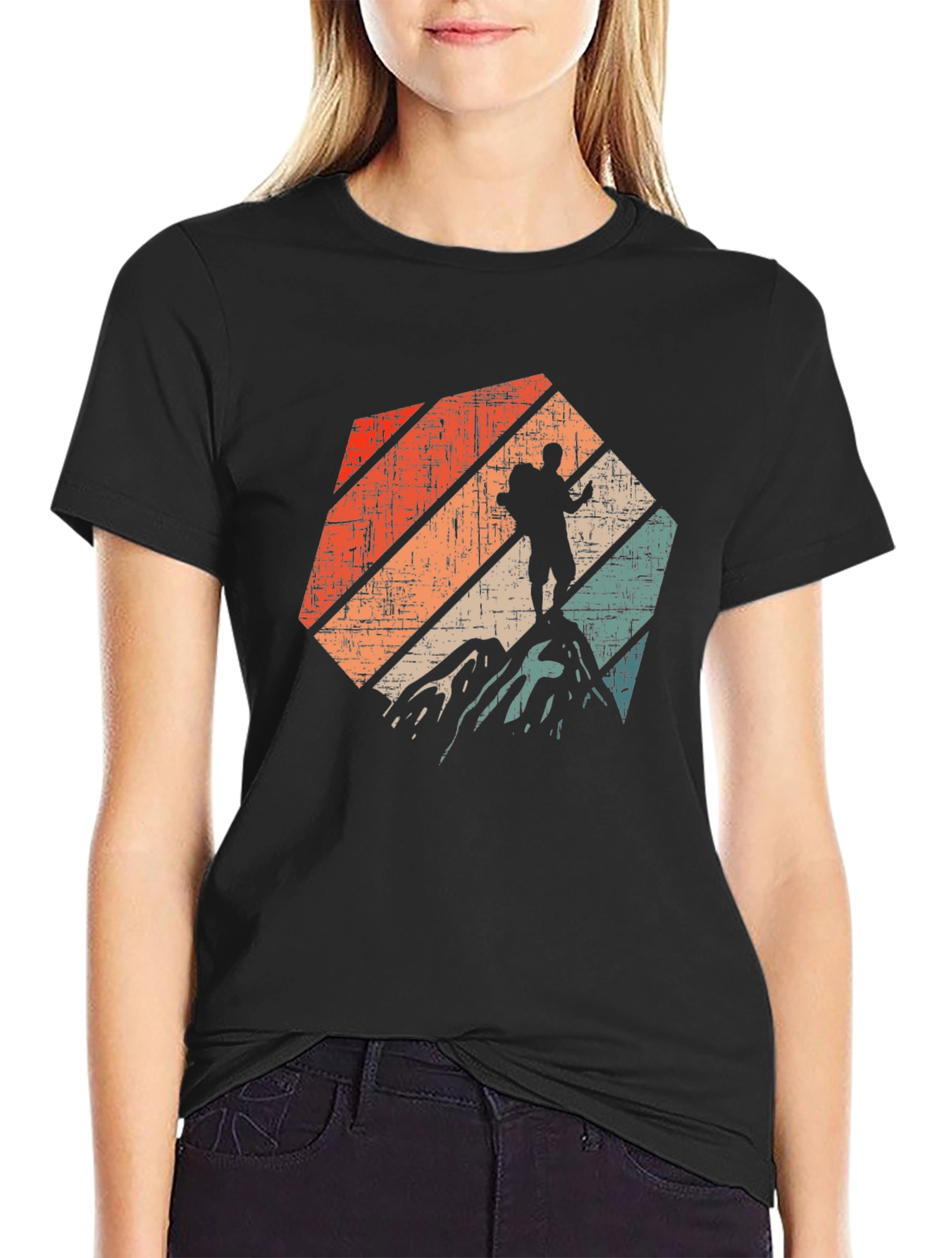 Vintage Hiker T-Shirt - Mountain Adventure Tee
