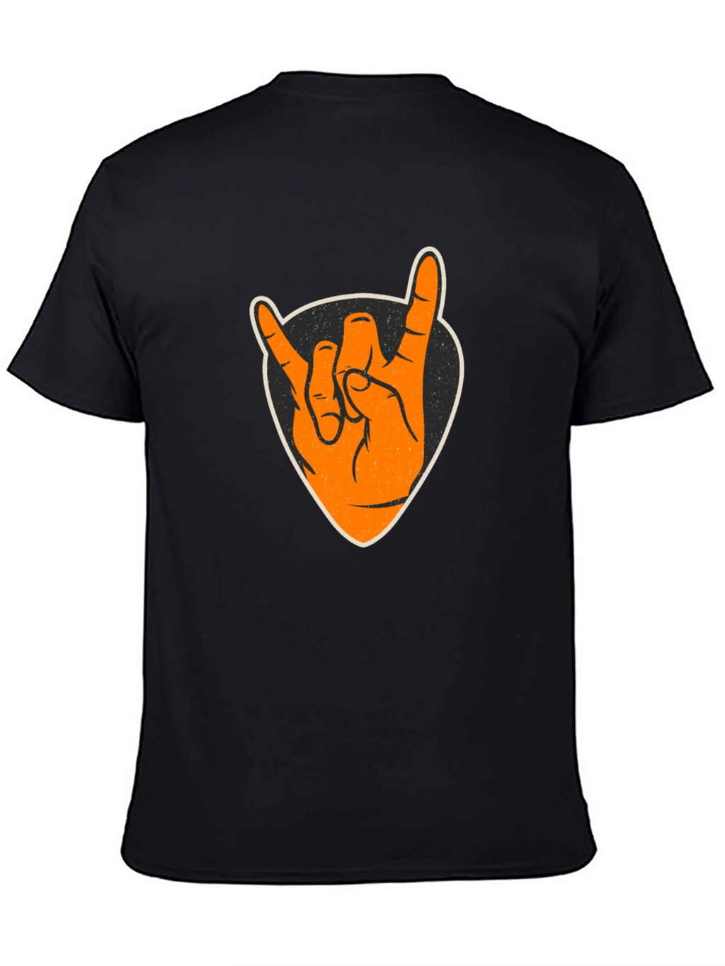 Rock On Graphic Tee - Black Cotton T-Shirt