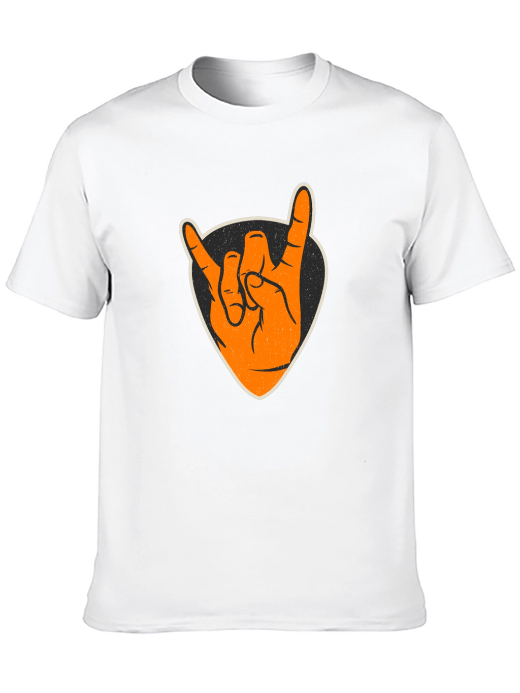 Rock On Graphic Tee - Black Cotton T-Shirt