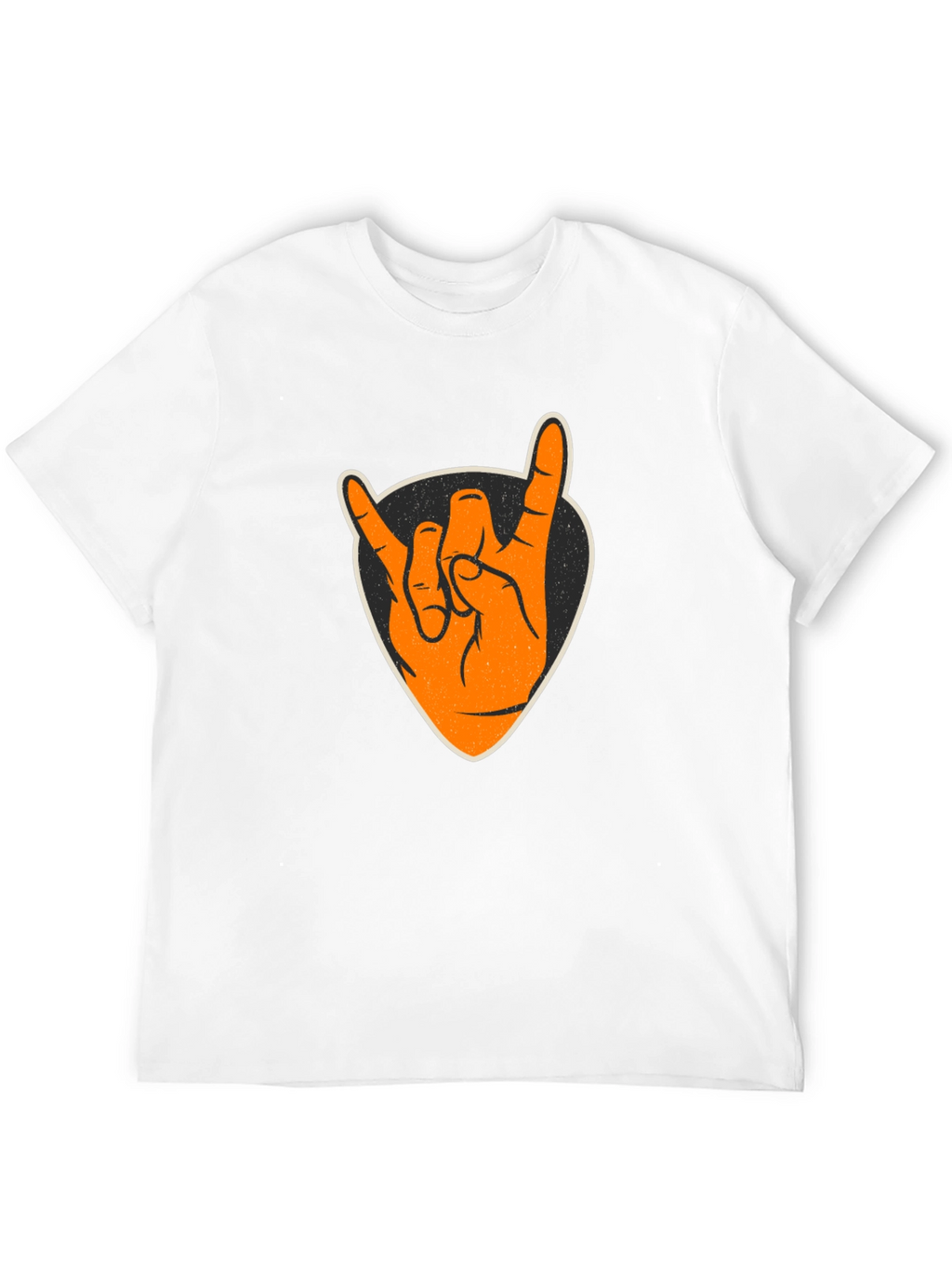 Rock On Graphic Tee - Black Cotton T-Shirt
