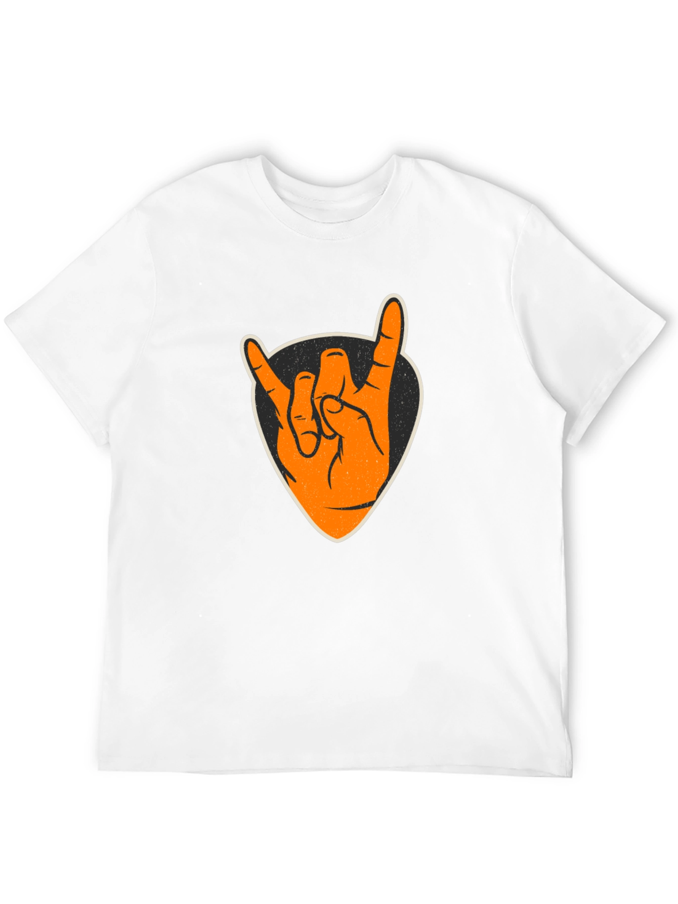Rock On Graphic Tee - Black Cotton T-Shirt