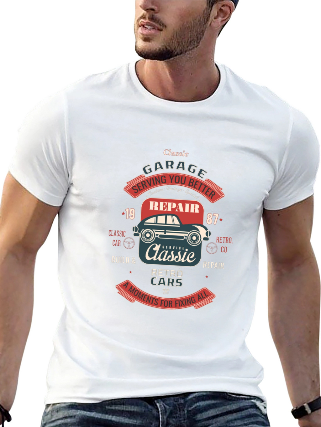 Classic Car Garage T-Shirt