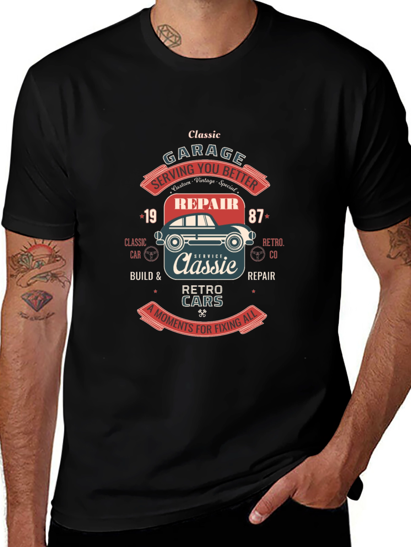 Classic Car Garage T-Shirt