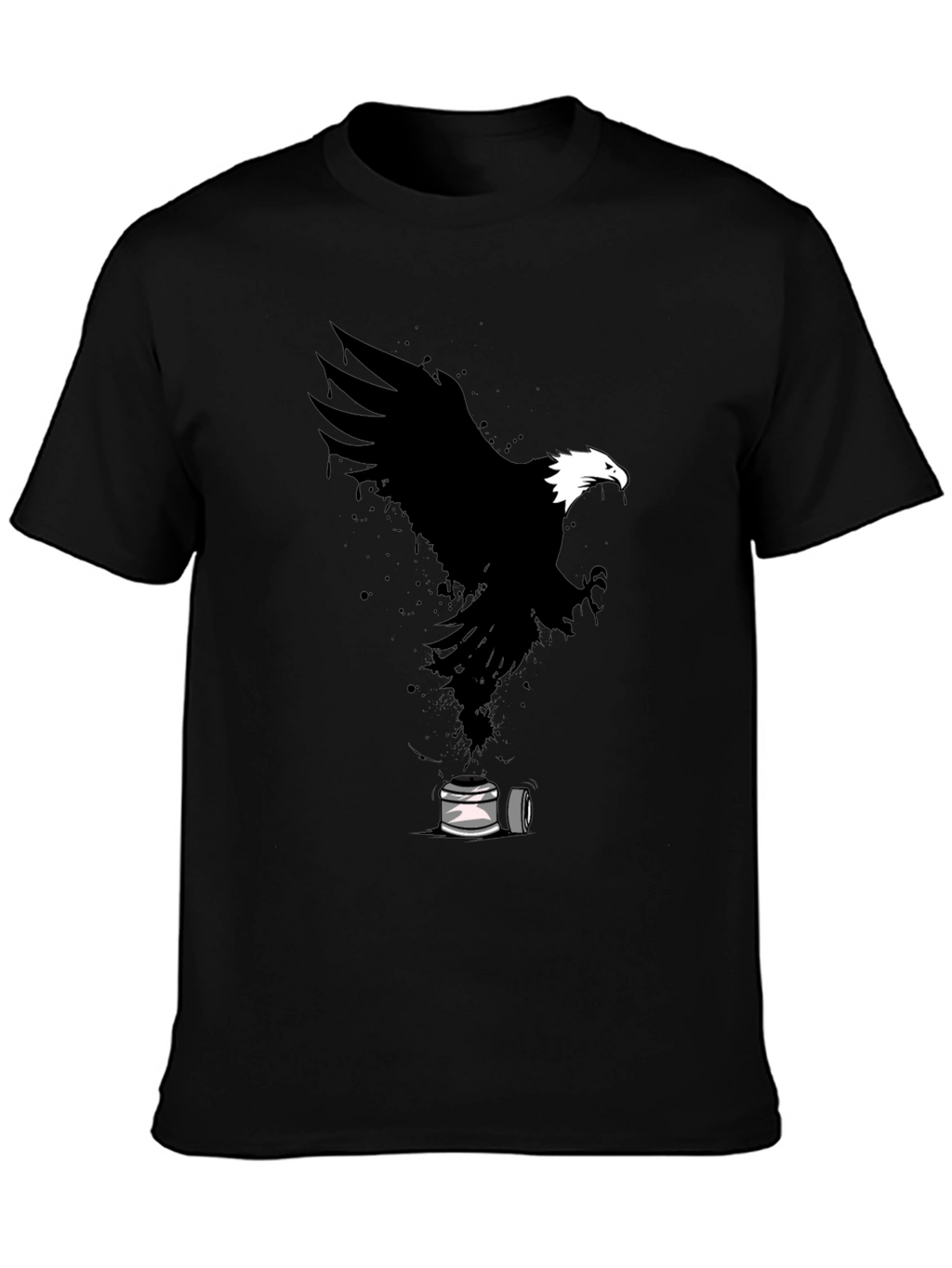 Eagle Spray Paint Art Graphic T-Shirt