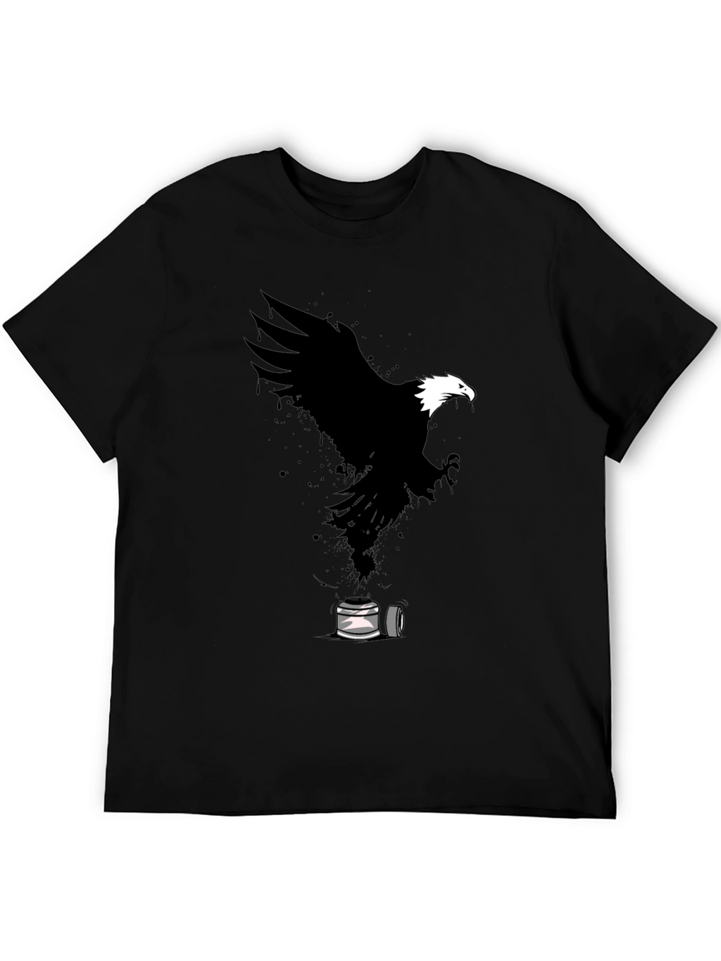 Eagle Spray Paint Art Graphic T-Shirt