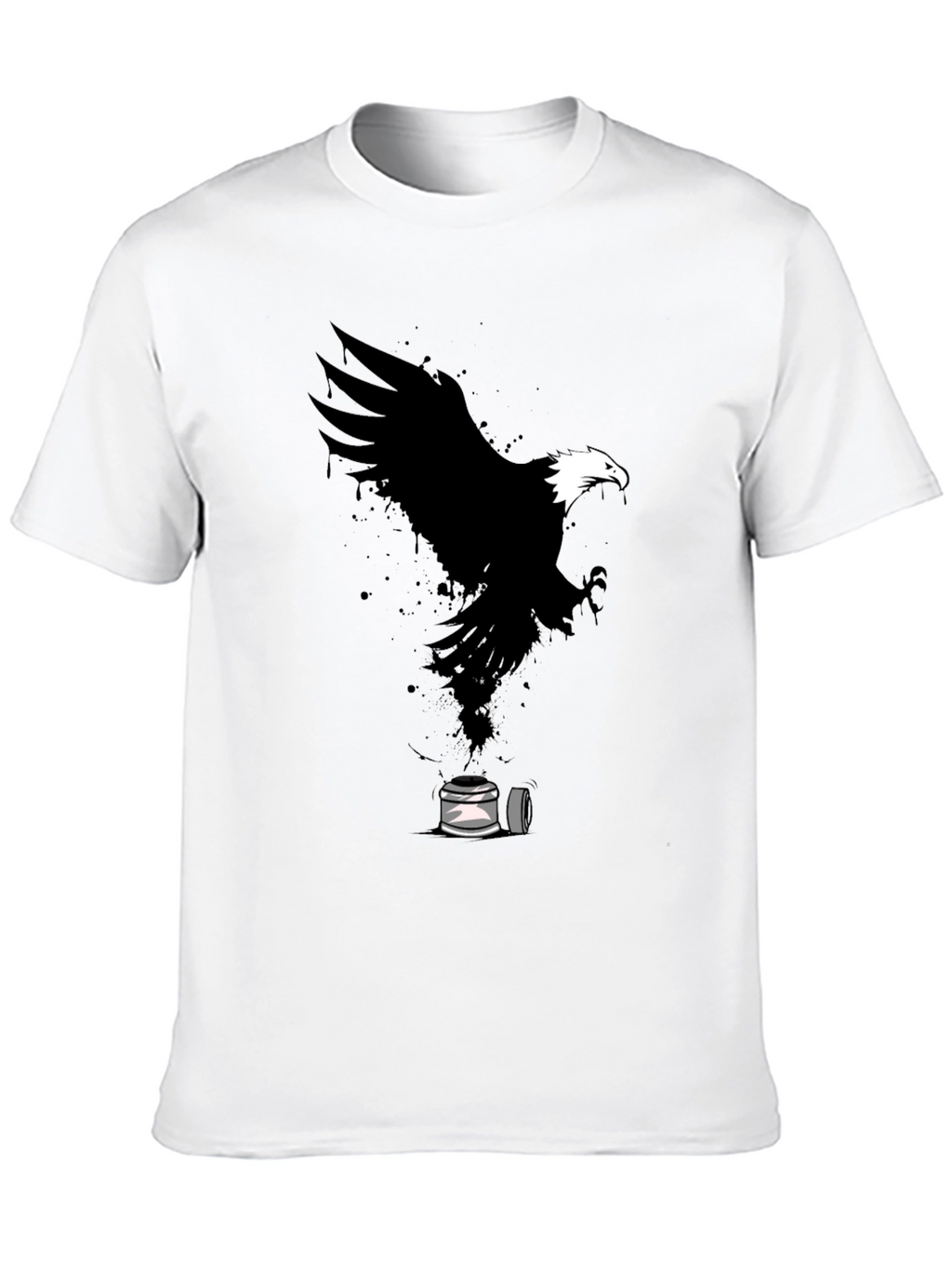 Eagle Spray Paint Art Graphic T-Shirt