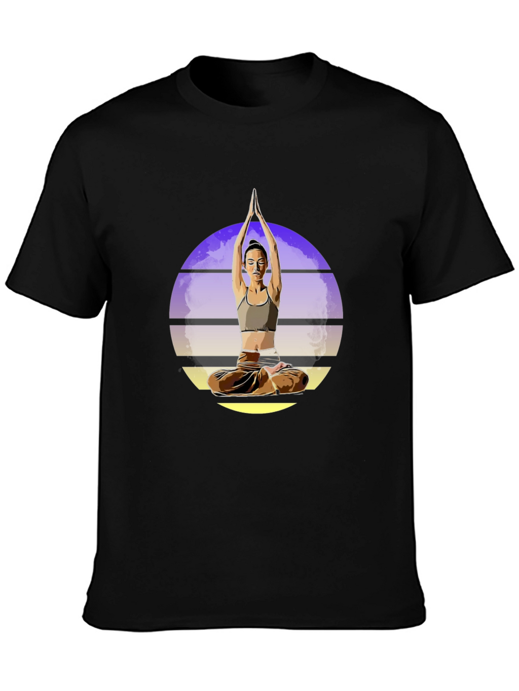 Yoga Pose Graphic T-Shirt - Meditate in Style