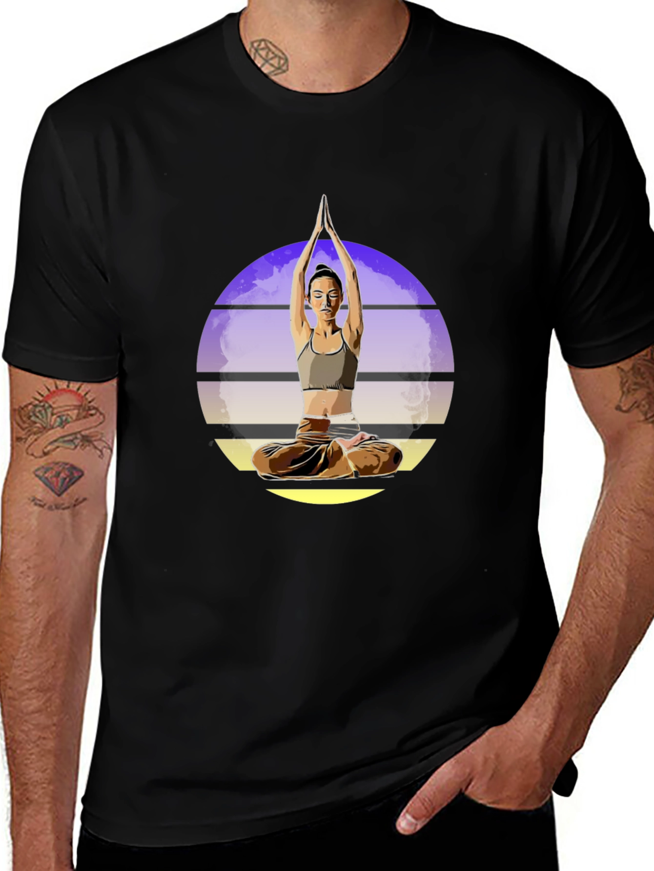 Yoga Pose Graphic T-Shirt - Meditate in Style